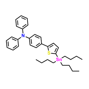 N、N-二苯基-4-（5-（三丁基锡基）噻吩-2-基）苯胺,N,N-diphenyl-4-(5-(tributylstannyl)thiophen-2-yl)aniline