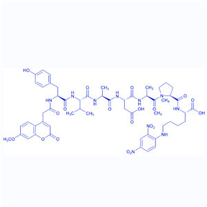 荧光素酶底物多肽Mca-YVADAP-K(Dnp)/189696-01-3/Mca-Tyr-Val-Ala-Asp-Ala-Pro-Lys(Dnp)-OH