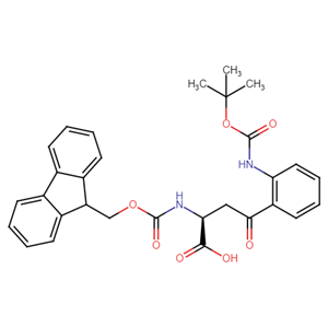 Fmoc-N-叔丁氧羰基-L-犬尿氨酸,N-Fmoc-Kynurenine(Boc)-OH