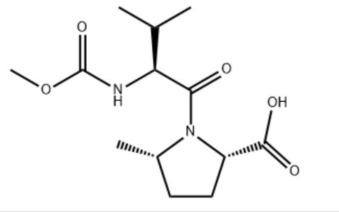 (2S,5S)-1-((S)-2-((甲氧基羰基)氨基-3-甲基丁?；?-5-甲基吡咯烷-2-羧酸,(2S,5S)-1-((methoxycarbonyl)-L-valyl)-5-methylpyrrolidine-2-carboxylic acid