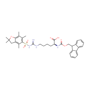 N-芴甲氧羰基-N'-(2,2,4,6,7-五甲基二氢苯并呋喃-5-磺酰基)-L-高精氨酸,Fmoc-HomoArg(Pbf)-OH