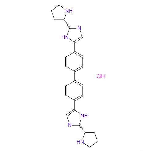 1H-咪唑,5,5'-[1,1'-联苯]-4,4'-双[2-(2S)-2-吡咯烷盐酸盐(1:4),1H-IMidazole,5,5'-[1,1'-biphenyl]-4,4'-diylbis[2-(2S)-2-pyrrolidinyl-,hydrochloride(1:4)