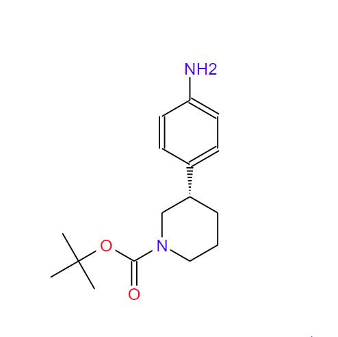 (3S)-3-(4-氨基苯基)-1-哌啶甲酸叔丁酯,(S)-tert-butyl3-(4-aMinophenyl)piperidine-1-carboxylate