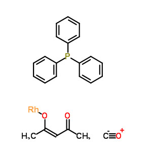 三苯基膦乙酰丙酮羰基銠(I),carbon monoxide,(Z)-4-oxopent-2-en-2-olate,rhodium,triphenylphosphane