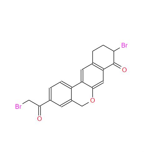 9-溴-3-(2-溴乙酰基)-10,11-二氢-5H-二苯并(C,G)CHROMEN-8(9H)-酮,9-Bromo-3-(2-BromoAcetyl)-10,11-Dihydro-5H-dibenzo(c,g)Chromen-8(9H)-one