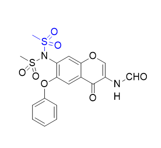 艾拉莫德杂质01,n-(7-(N-(methylsulfonyl)methylsulfonamido)-4-oxo-6-phenoxy-4Hchromen-3-yl)formamide