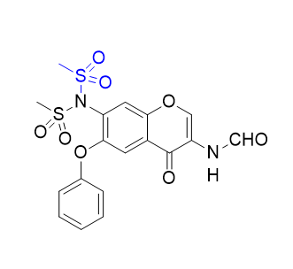 艾拉莫德雜質01,n-(7-(N-(methylsulfonyl)methylsulfonamido)-4-oxo-6-phenoxy-4Hchromen-3-yl)formamide