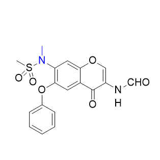 艾拉莫德杂质10,n-(7-(N-methylmethylsulfonamido)-4-oxo-6-phenoxy-4H-chromen3-yl)formamide