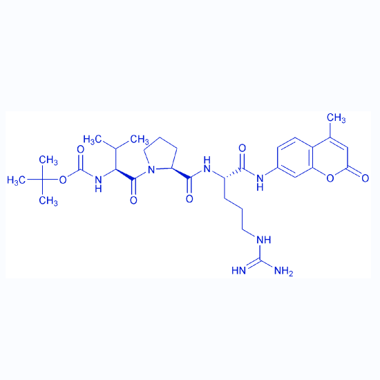 胰凝乳蛋白酶荧光底物多肽Boc-VPR-AMC,Boc-Val-Pro-Arg-AMC