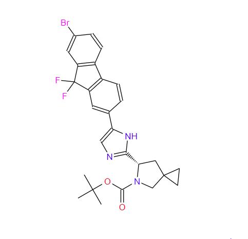 (6S)-6-[5-(7-溴-9,9-二氟-9H-芴-2-基)-1H-咪唑-2-基]-5-氮杂螺[2.4]庚烷-5-羧酸叔丁酯,ledipasvirinterMediate