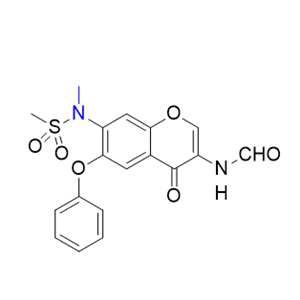 艾拉莫德杂质10,n-(7-(N-methylmethylsulfonamido)-4-oxo-6-phenoxy-4H-chromen3-yl)formamide