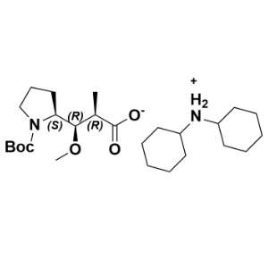 (2R,3R)-3-((S)-1-(叔丁氧羰基)吡咯烷-2-基)-3-甲氧基-2-甲基丙酸二环己胺盐,Boc-Dap