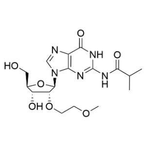 N-(9-(((2R,3R,4R,5R)-4-)羟基-5-(羟甲基)-3-(2-甲氧基乙氧基)四氢呋喃-2-基)-6-氧代-6,9-二氢-1H-嘌呤-2-基)异丁酰胺,N2-iso-Butyroyl-2'-O-(2-methoxyethyl)guanosine