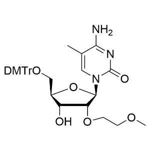 5'-O-(4,4'-二甲氧基三苯甲基)-2'-O-(2-甲氧基乙基)-5-甲基胞苷,5'-O-(4,4'-dimethoxytrityl)-2'-O-(2-methoxyethyl)-5-methylcytidine