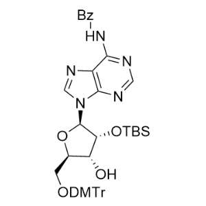 5'-O-(4,4'-二甲氧基三苯甲基)-2'-O-叔丁基二甲基硅基-N6-苯甲酰基腺苷,5'-O-DMT-2'-O-TBDMS-N-Bz-Adenosine