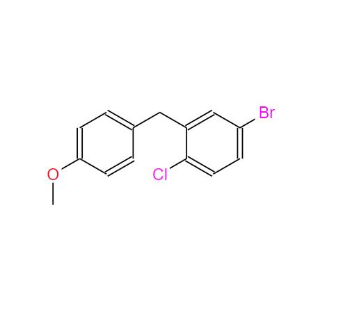 4-溴-1-氯-2-(4-甲氧基-苄基)-苯,4-Bromo-1-chloro-2-(4-methoxy-benzyl)-benzene