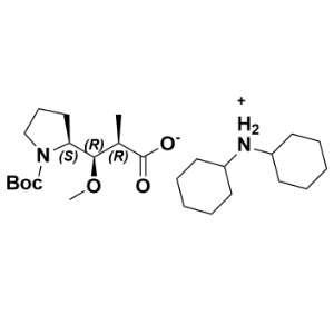(2R,3R)-3-((S)-1-(叔丁氧羰基)吡咯烷-2-基)-3-甲氧基-2-甲基丙酸二环己胺盐,Boc-Dap