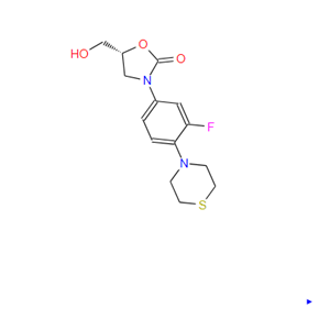 (R)-3-(3-氟-4-硫代吗啉代苯基)-5-(羟甲基)噁唑烷-2-酮,(S)-3-(3-fluoro-4-thiomorpholinophenyl)-4-(hydroxymethyl) oxazolidin-2-one