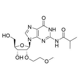 N-(9-(((2R,3R,4R,5R)-4-)羟基-5-(羟甲基)-3-(2-甲氧基乙氧基)四氢呋喃-2-基)-6-氧代-6,9-二氢-1H-嘌呤-2-基)异丁酰胺,N2-iso-Butyroyl-2