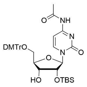 5'-O-[雙(4-甲氧基苯基)苯基甲基]-2'-O-[(叔丁基)二甲基硅基]-N-(2-甲基-1-氧代丙基)鳥苷  ?