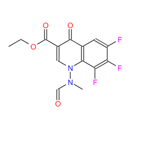 6,7,8-三氟-1-(甲酰基甲基氨基)-4-氧代-1,4-二氢喹啉-3-甲酸乙酯,6,7,8-Trifluoro-1-(formylmethylamino)-1,4-dihydro-4-oxo-3-quinolinecarboxylic acid ethyl ester