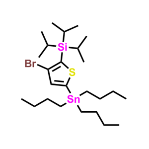 3-溴-5-（三丁基锡基）-2-[三（1-甲基乙基）甲硅烷基]噻吩
