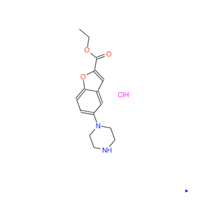 5-(哌嗪-1-基)苯并呋喃-2-羧酸乙酯盐酸盐,5-(1-Piperazinyl)-2-benzofurancarboxylic acid ethyl ester hydrochloride