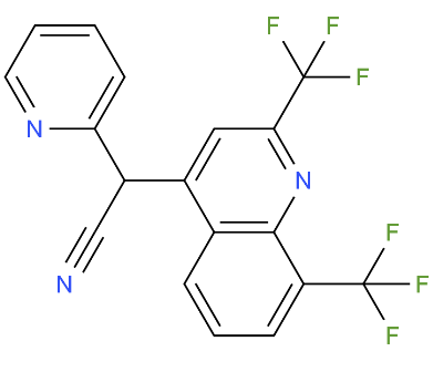2,8-双(三氟甲基)-2'-(2-吡啶基)-4-喹啉乙腈,alpha,2-pyridyl-2,8-bis(trifluoromethyl)quinoline-4-acetonitrile