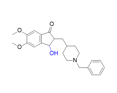 多奈哌齐杂质08,2-((1-benzylpiperidin-4-yl)methyl)-3-hydroxy-5,6-dimethoxy-2,3-dihydro-1H-inden-1-one