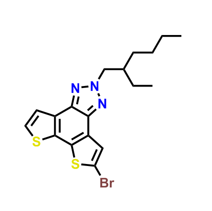 5-溴-2-（2-乙基己基）-2H-二噻吩并[3'，2':3,4；2''，3':5,6]苯并[1,2-d][1,2,3]三唑,5-bromo-2-(2-ethylhexyl)-2H-dithieno[3',2':3,4;2'',3'':5,6]benzo[1,2-d][1,2,3]triazole