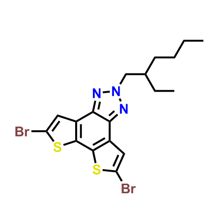 5,8-二溴-2-（2-乙基己基）-2H-二噻吩并[3'，2':3,4；2''，3':5,6]苯并[1,2-d][1,2,3]三唑,5,8-dibromo-2-(2-ethylhexyl)-2H-dithieno[3',2':3,4;2'',3'':5,6]benzo[1,2-d][1,2,3]triazole