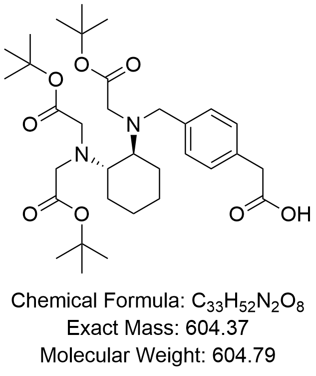 2-[4-[[[(1S,2S)-2-[bis[2-[(2-methylpropan-2-yl)oxy]-2-oxoethyl]amino]cyclohexyl]-[2-[(2-methylpropan-2-yl)oxy]-2-oxoethyl]amino]methyl]phenyl]acetic acid,2-[4-[[[(1S,2S)-2-[bis[2-[(2-methylpropan-2-yl)oxy]-2-oxoethyl]amino]cyclohexyl]-[2-[(2-methylpropan-2-yl)oxy]-2-oxoethyl]amino]methyl]phenyl]acetic acid