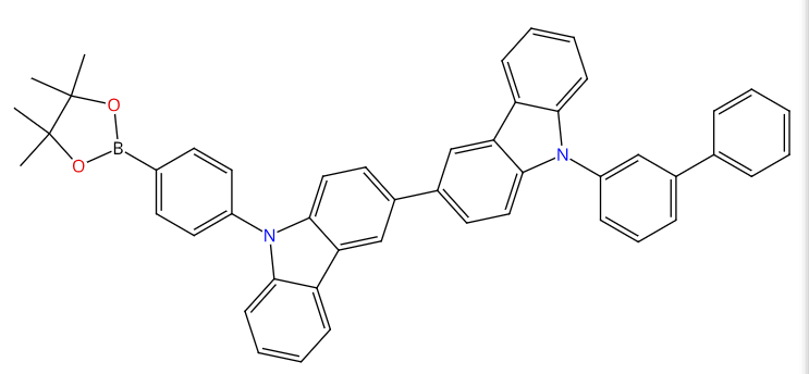 9-[1'1联苯]-3-基-9'-(4-硼酸频那醇酯-苯基)-3,3'-双-9H-咔唑,3,3′-Bi-9H-carbazole, 9-[1,1′-biphenyl]-3-yl-9′-[4-(4,4,5,5-tetramethyl-1,3,2-dioxaborolan-2-yl)phenyl]-