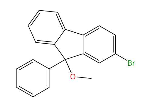 9-苯基-9-甲氧基-2-溴芴,9H-Fluorene, 2-bromo-9-methoxy-9-phenyl