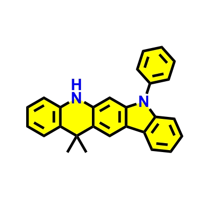 13,13-Dimethyl-7-phenyl-7,13-dihydro-5H-indolo[3,2-b]acridine,13,13-Dimethyl-7-phenyl-7,13-dihydro-5H-indolo[3,2-b]acridine