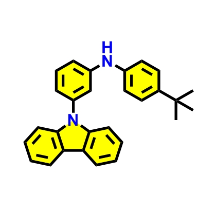 N-(4-叔丁基苯基)-3-(9H-咔唑-9-基)苯胺,N-(4-(tert-Butyl)phenyl)-3-(9H-carbazol-9-yl)aniline