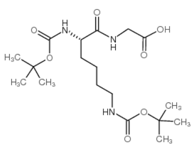 Boc-赖氨酸(Boc)-甘氨酸,Boc-Lys(Boc)-Gly-OH