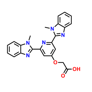 2,6-双(1-甲基苯并咪唑-2-)4-氧乙酸吡啶