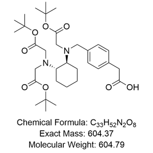 2-[4-[[[(1S,2S)-2-[bis[2-[(2-methylpropan-2-yl)oxy]-2-oxoethyl]amino]cyclohexyl]-[2-[(2-methylpropan-2-yl)oxy]-2-oxoethyl]amino]methyl]phenyl]acetic acid