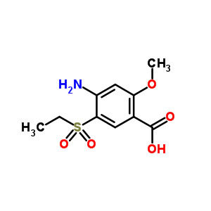 4-氨基-5-(乙基磺酰基)-2-甲氧基苯甲酸,4-Amino-5-(ethylsulfonyl)-2-methoxybenzoic acid