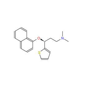 S-(+)-N,N-二甲基-3-(1-萘氧基)-3-(2-噻吩)-丙胺,(S)-(+)-N,N-Dimethyl-3-(1-naphthalenyloxy)-3-(2-thienyl)propanamine
