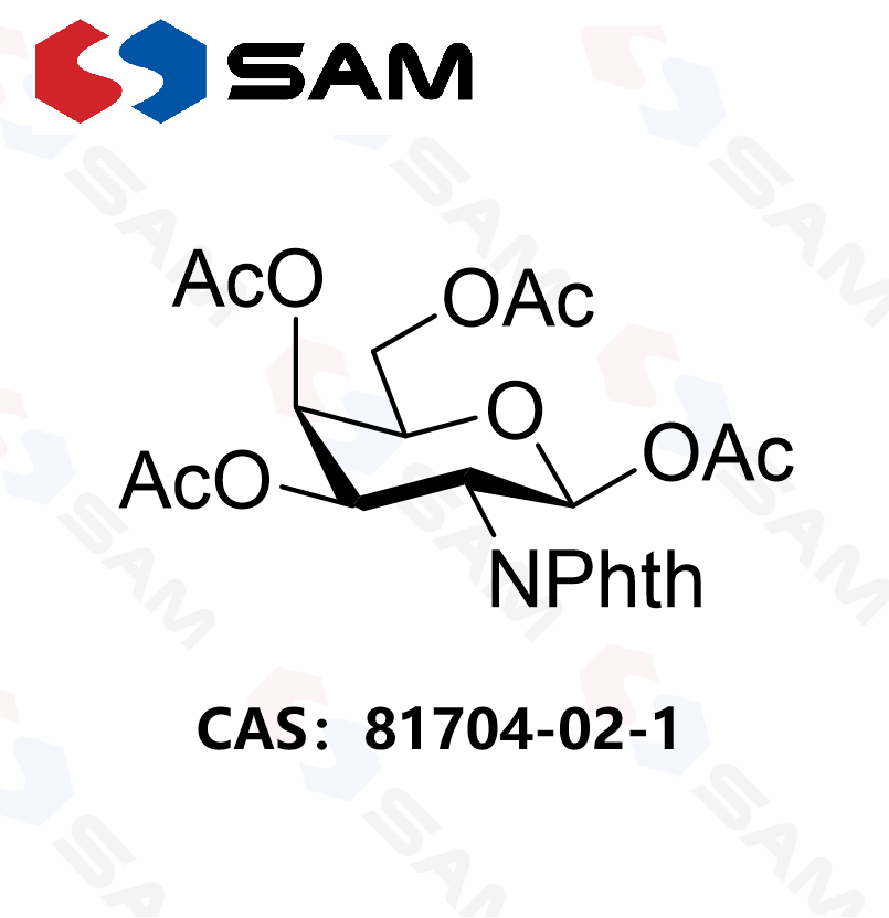 1,3,4,6-四-O-乙酰基-2-脱氧-2-邻苯二甲酰亚氨基-β-D-吡喃半乳糖,1,3,4,6-Tetra-O-acetyl-2-deoxy-2-phthalimido-β-D-galactopyranose