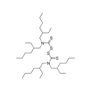 四(2-乙基己基)二硫化秋兰姆,bis(2-ethylhexyl)carbamothioylsulfanyl N,N-bis(2-ethylhexyl)carbamodithioate