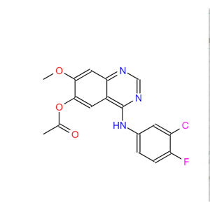 4-(3-氯-4-氟苯氨基)-7-甲氧基喹唑啉-6-醇乙酸酯