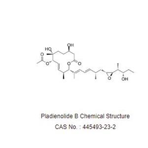 Pladienolide B是从链霉菌分离的大环内酯家族的主要类似物