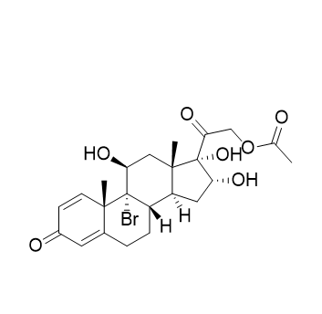 布地奈德杂质18,2-((8S,9R,10S,11S,13S,14S,16R,17S)-9-bromo-11,16,17-trihydroxy-10,13-dimethyl-3-oxo-6,7,8,9,10,11,12,13,14,15,16,17-dodecahydro-3H-cyclopenta[a]phenanthren-17-yl)-2-oxoethyl acetate