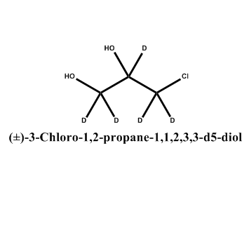 (±)?-?3-?氯-?1,2-?丙烷-?1,1,2,3,3-?d5-二醇,(±)-3-Chloro-1,2-propane-1,1,2,3,3-d5-diol