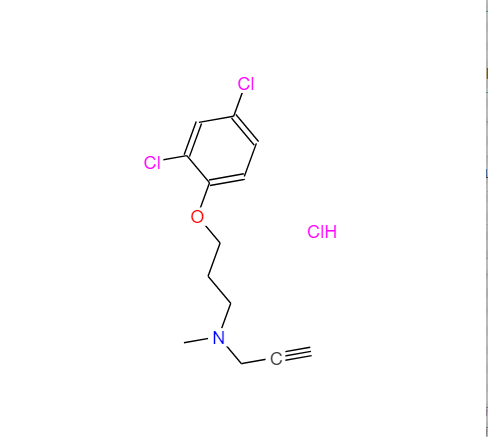 N - [3 - (2,4 -二氯苯氧基)丙基] - N -甲基- 2 -丙炔胺盐酸盐,CLORGYLINE HYDROCHLORIDE