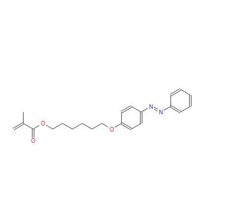 2-甲基-6-[4-(2-苯基二氮基)苯氧基]己基酯-2-丙烯酸,2-Propenoic acid, 2-methyl-, 6-[4-(2-phenyldiazenyl)phenoxy]hexyl ester