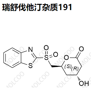 瑞舒伐他汀杂质191,(4R,6S)-6-((benzo[d]thiazol-2-ylsulfonyl)methyl)-4-hydroxytetrahydro-2H-pyran-2-one